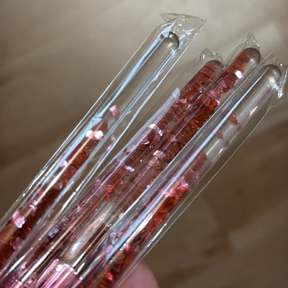 ✨NEW✨Glamierre Pink Luxe Glitter Eye Brush Collection Novelty Heart Design - Picture 3 of 3